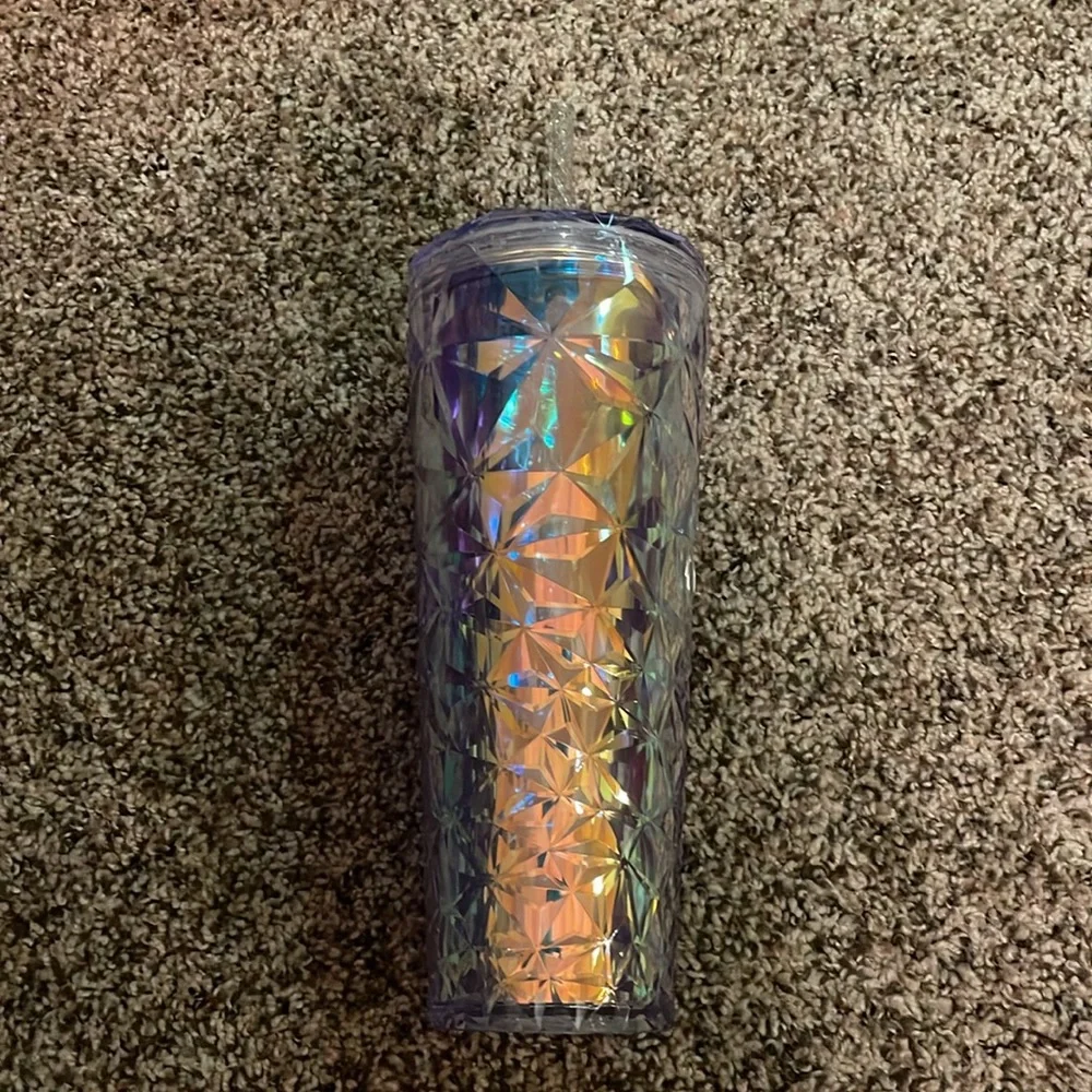 NWT Starbucks Tumbler White Diamond Prism Unicorn - Holiday 2023 - Venti 24oz. - Picture 4 of 5